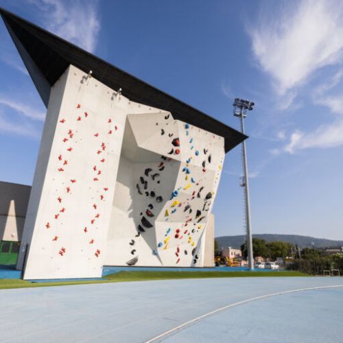 Bonifika sports hall: Climbing wall